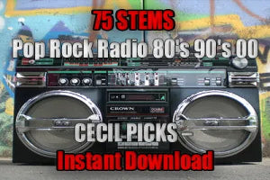 75 STEMS Pop Rock Radio 80’s 90’s 00 CECIL PICKS – Instant