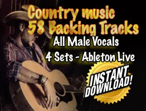 58 Country Music Backing tracks All Male Ableton Live