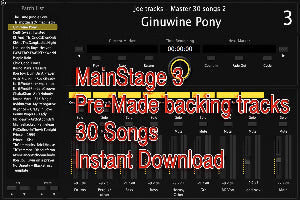 MainStage 3 Pre-Made backing tracks 30 Song Set - Instant Download