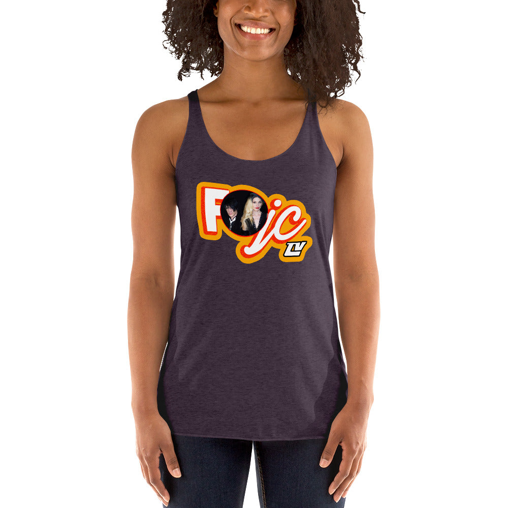 FOJCtv with Photo - Women's Racerback Tank