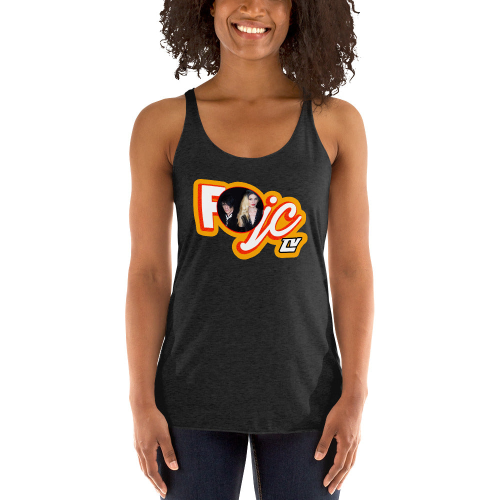 FOJCtv with Photo - Women's Racerback Tank