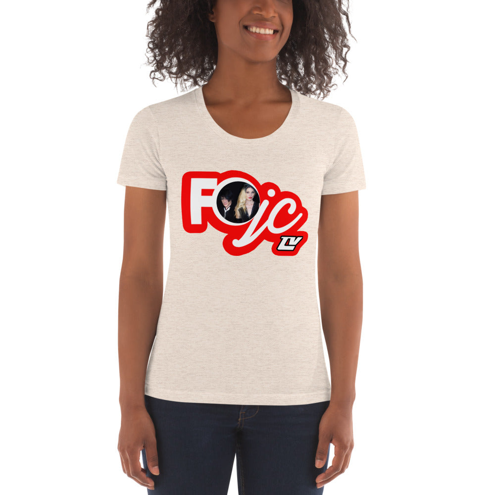 FOJCtv with Photo - Women's Crew Neck T-shirt