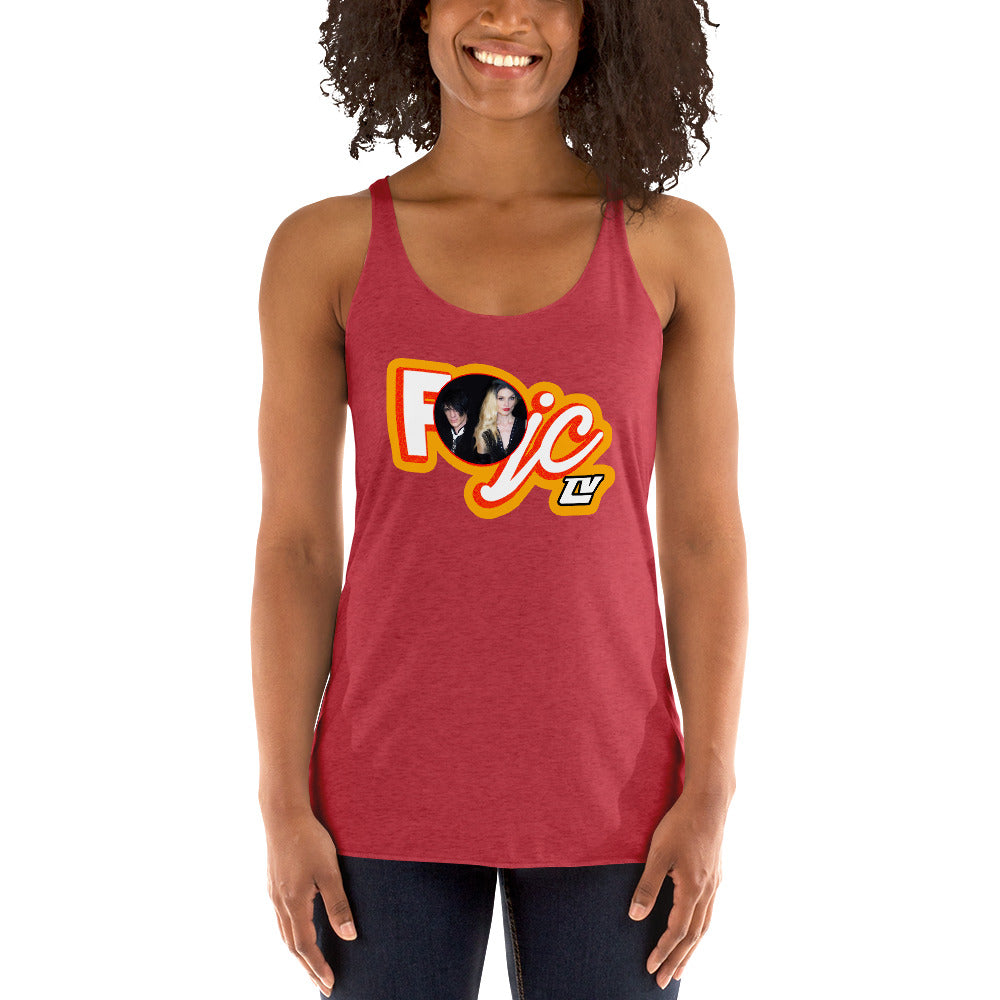 FOJCtv with Photo - Women's Racerback Tank