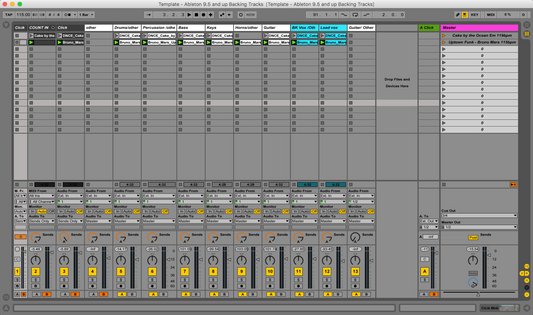 Template - Ableton 9.5 & up Backing Tracks