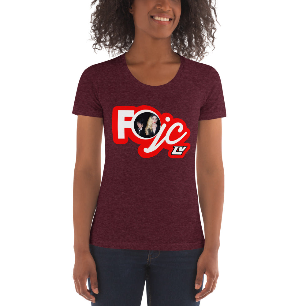 FOJCtv with Photo - Women's Crew Neck T-shirt